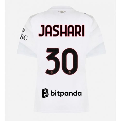 Billige Fotballdrakt AC Milan Ardon Jashari #30 Replika Bortedrakt Dame 2026-27 Kortermet Billige Fotballdrakt AC Milan Ardon Jashari #30 Replika Bortedrakt Dame 2026-27 Kortermet
